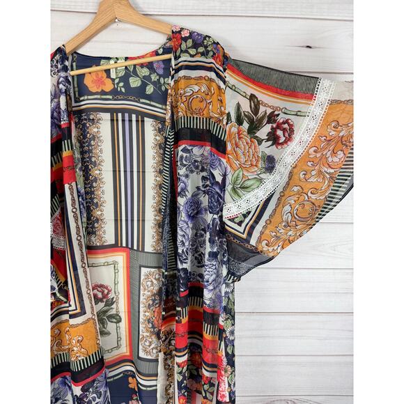 Cato Women's Kimono Sheer Coverup Women's Size Large C‎ Est 1946 - Picture 2 of 7